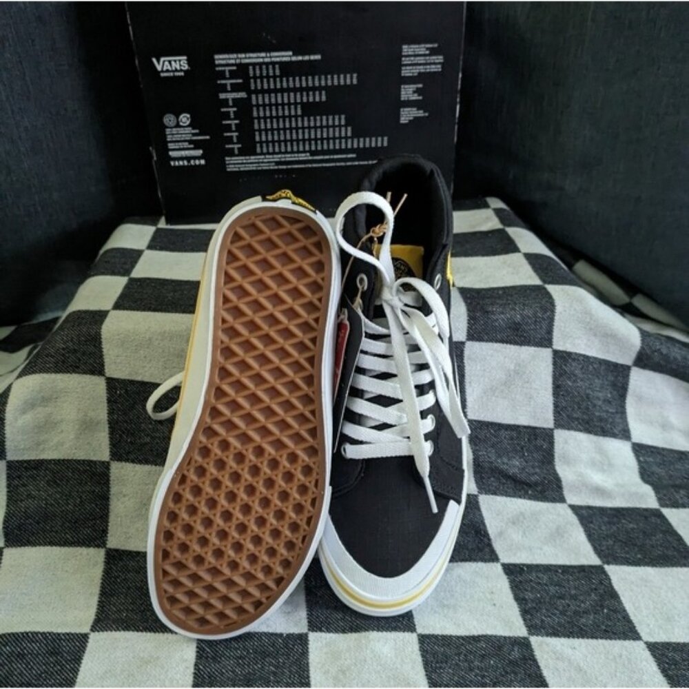 Vans National Geographic Box Logo SK8 Hi Reissue Women Black White 112025 Gf - Picture 10 of 11